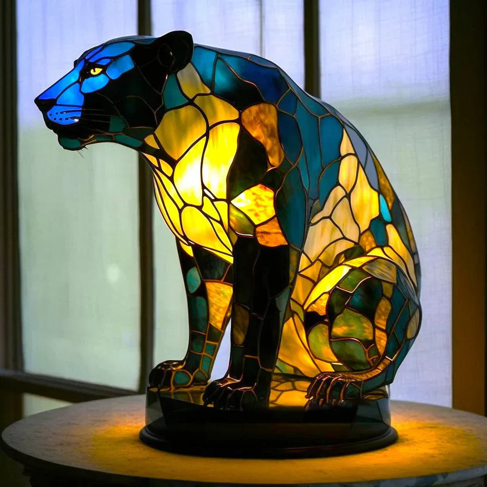 Artistic Lamp - VitraFauna-LEOPARD-5.90 in-Nora Luxe