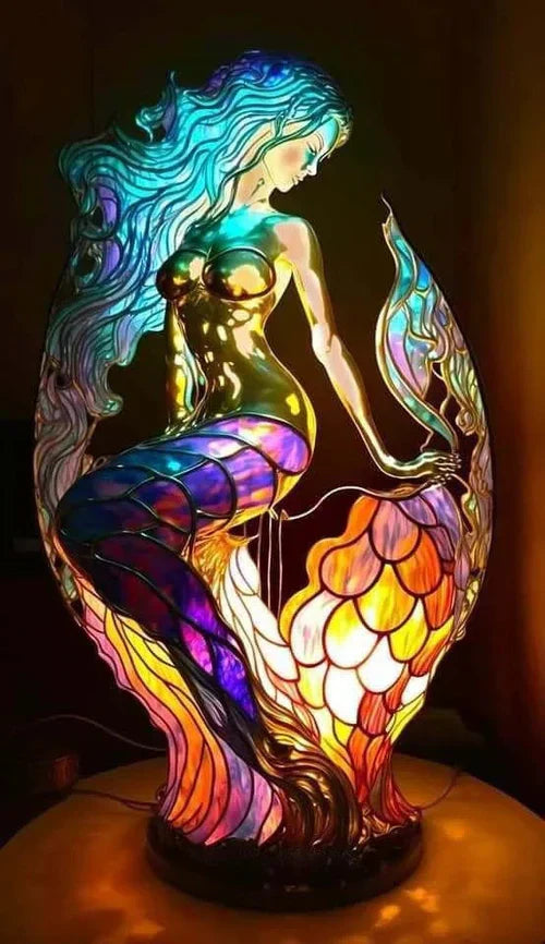 Artistic Lamp - VitraFauna-MERMAID-5.90 in-Nora Luxe