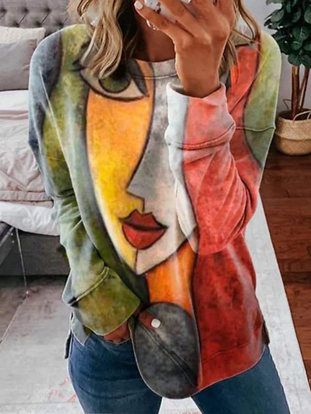 Artistic Sweater with Gradient - Lira-Yellow-S-Nora Luxe