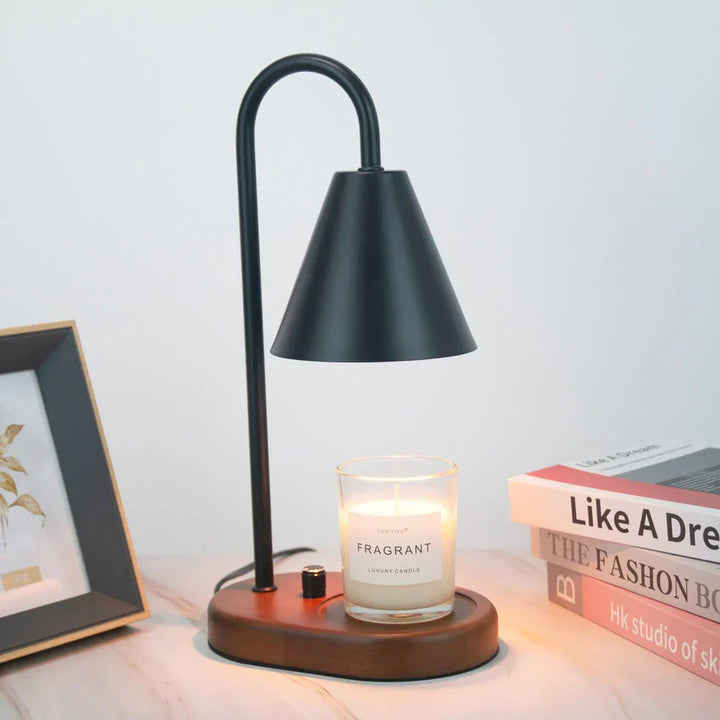 Atmospheric Candle Warmer for Magical Evenings - LumiFlare-White-Nora Luxe