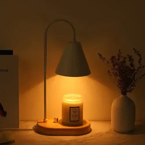 Atmospheric Candle Warmer for Magical Evenings - LumiFlare-White-Nora Luxe