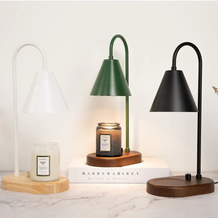 Atmospheric Candle Warmer for Magical Evenings - LumiFlare-White-Nora Luxe
