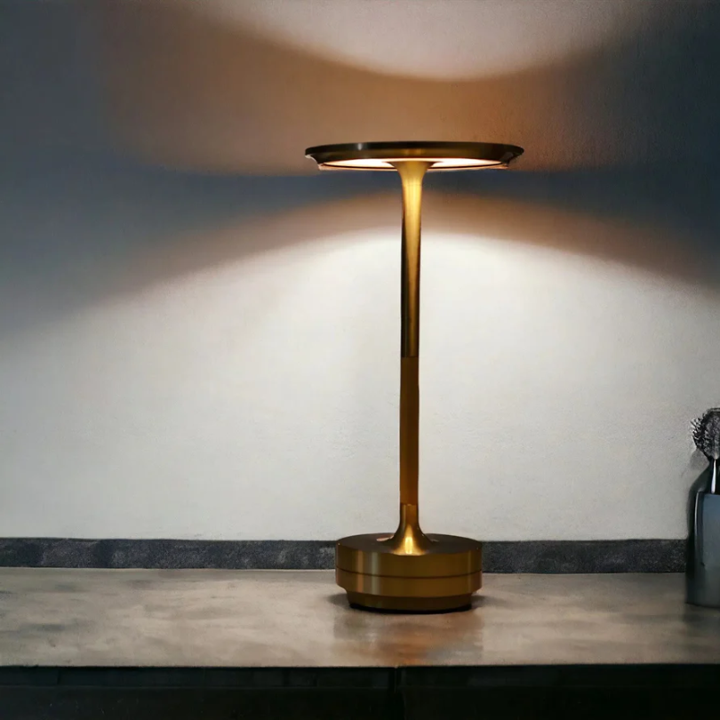 Atmospheric Luxury Table Lamp - LumoVibe-Gold-Nora Luxe