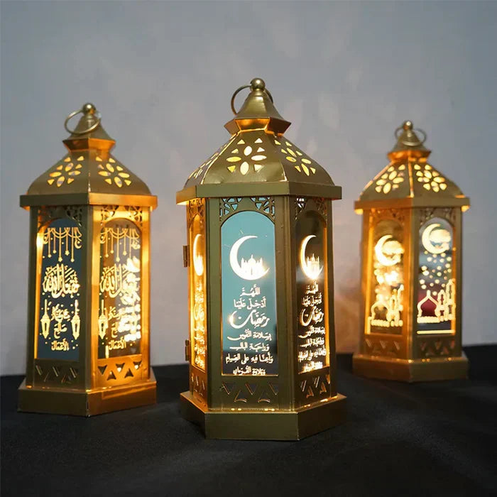 Atmospheric Party Lamp - NoorLantern-Moon with Text-Nora Luxe