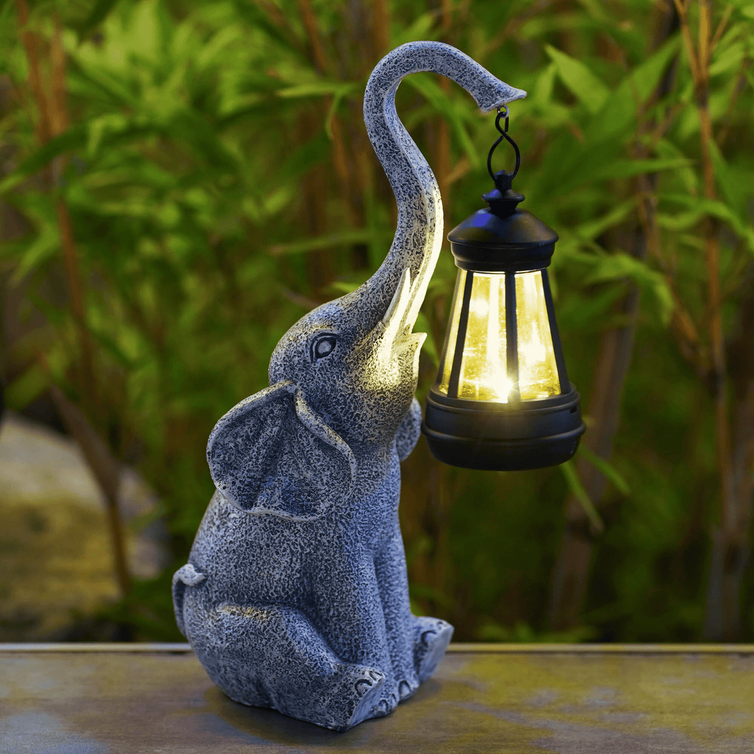 Atmospheric Solar Lamp for the Garden - Elephant Glow-Nora Luxe