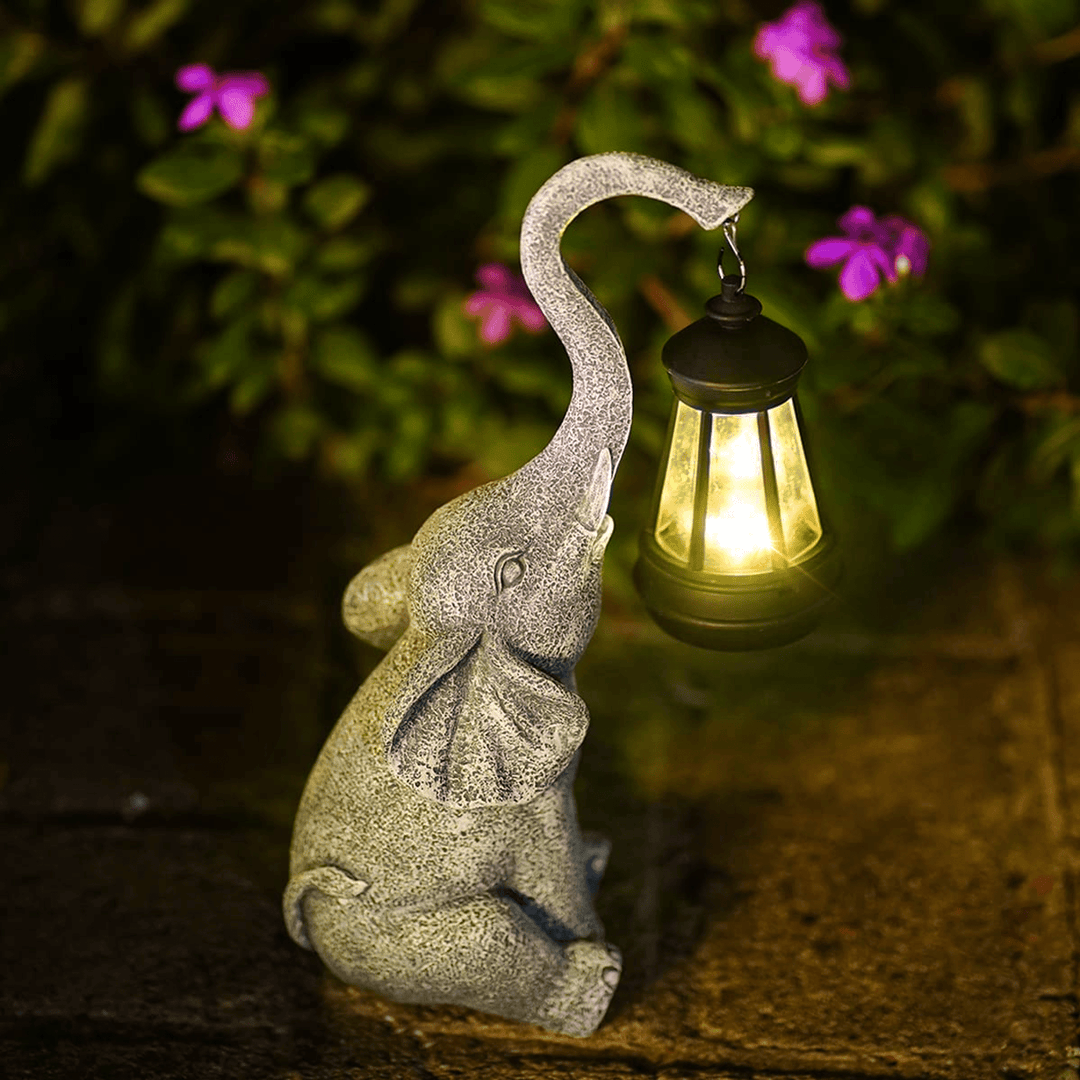 Atmospheric Solar Lamp for the Garden - Elephant Glow-Nora Luxe