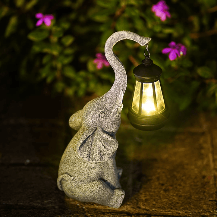 Atmospheric Solar Lamp for the Garden - Elephant Glow-Nora Luxe