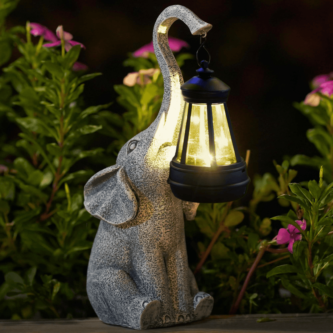 Atmospheric Solar Lamp for the Garden - Elephant Glow-Nora Luxe