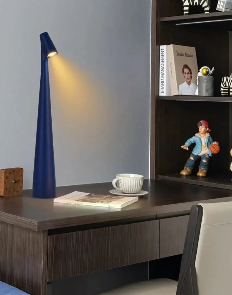 Atmospheric Wireless Table Lamp - LunaLite-Black-13.78 inches-Nora Luxe