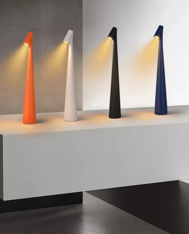 Atmospheric Wireless Table Lamp - LunaLite-Black-13.78 inches-Nora Luxe