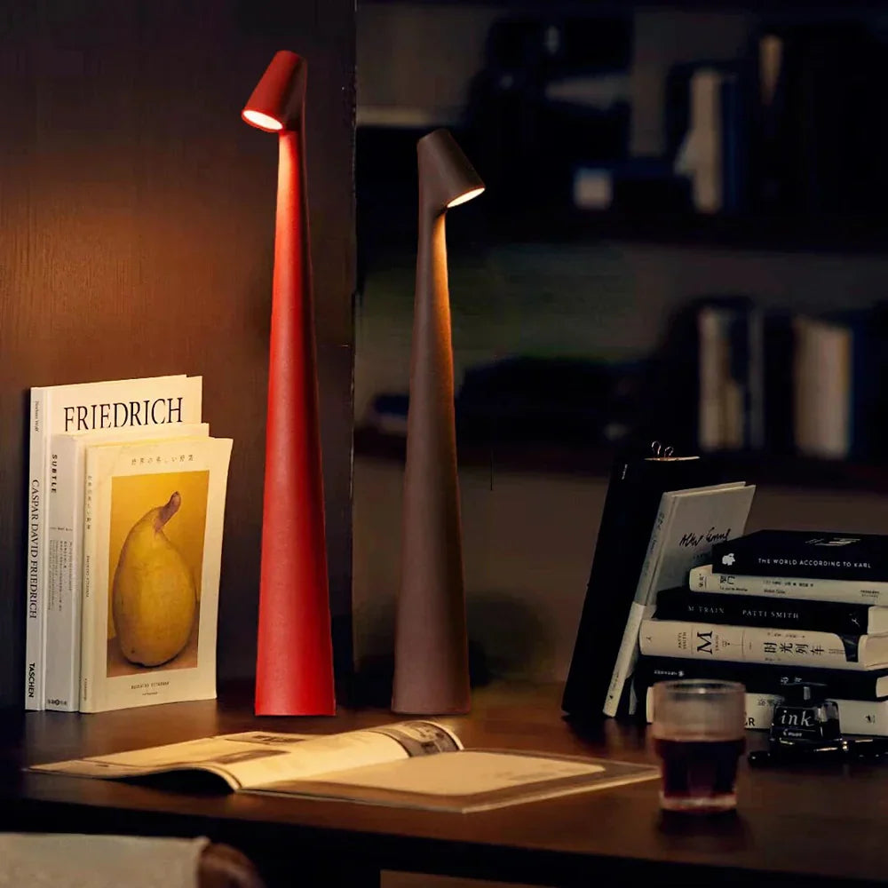 Atmospheric Wireless Table Lamp - LunaLite-Black-13.78 inches-Nora Luxe