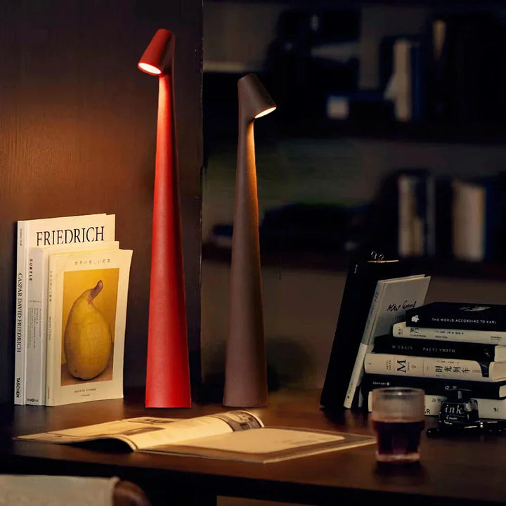 Atmospheric Wireless Table Lamp - LunaLite-Black-13.78 inches-Nora Luxe