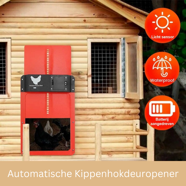Automatic Chicken Coop Door System - SafeCoop-Brown-Nora Luxe
