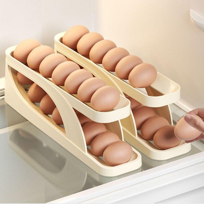 Automatic Egg Rack for Perfect Freshness - EggRoller-Nora Luxe