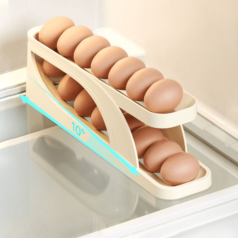 Automatic Egg Rack for Perfect Freshness - EggRoller-Nora Luxe