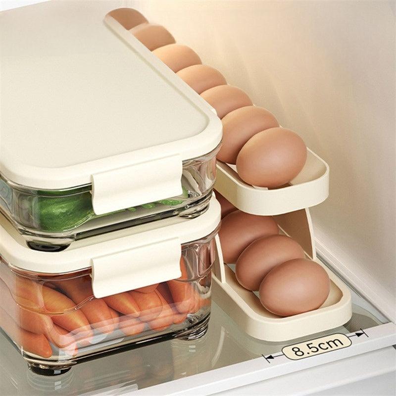 Automatic Egg Rack for Perfect Freshness - EggRoller-Nora Luxe