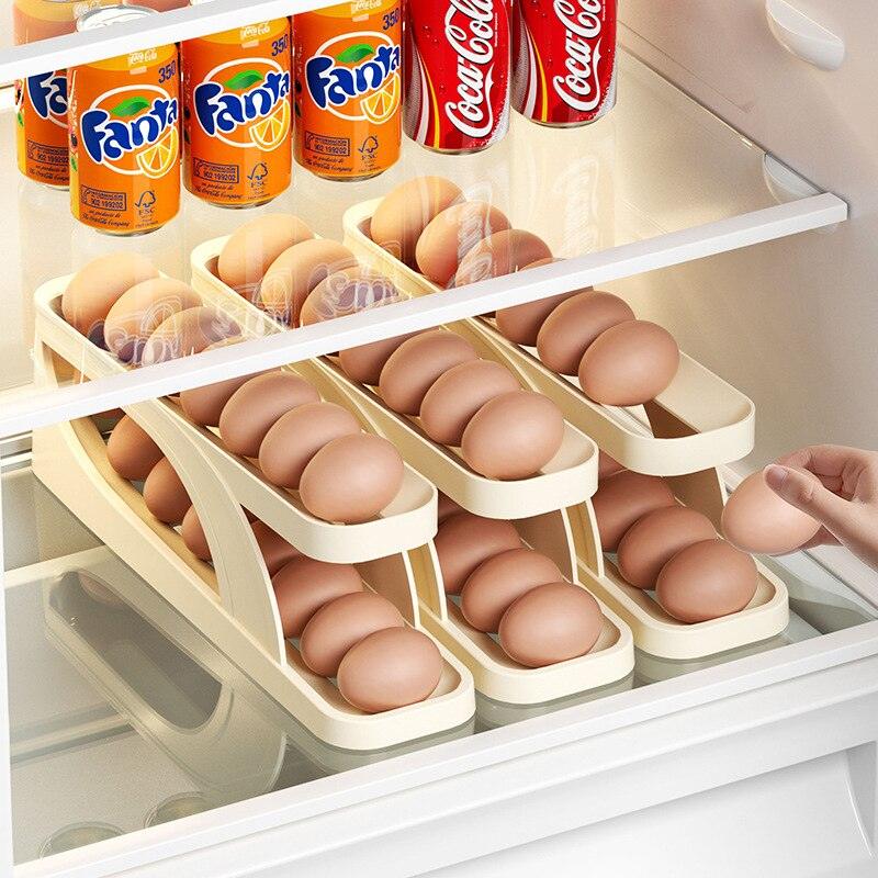 Automatic Egg Rack for Perfect Freshness - EggRoller-Nora Luxe