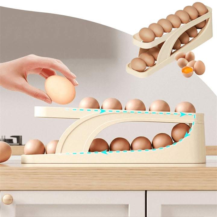 Automatic Egg Rack for Perfect Freshness - EggRoller-Nora Luxe
