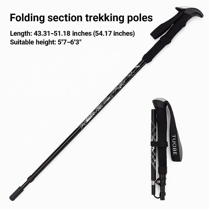 Automatic Folding Walking Stick - Iris-15.94 inches-Nora Luxe