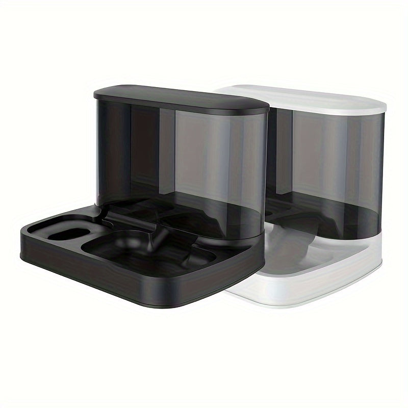 Automatic Food and Water Feeder - EasyFeed Duo-White-Nora Luxe