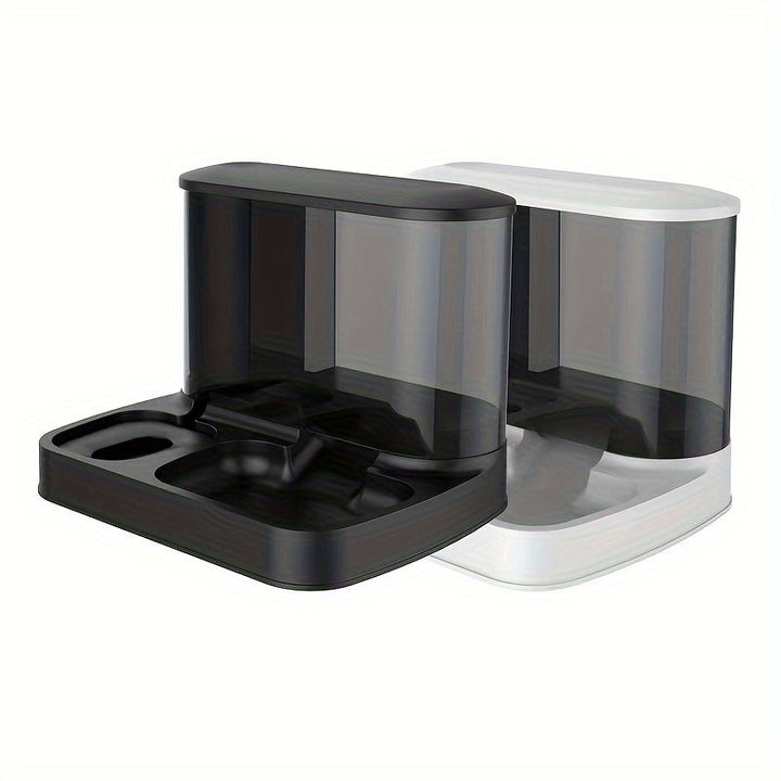 Automatic Food and Water Feeder - EasyFeed Duo-White-Nora Luxe