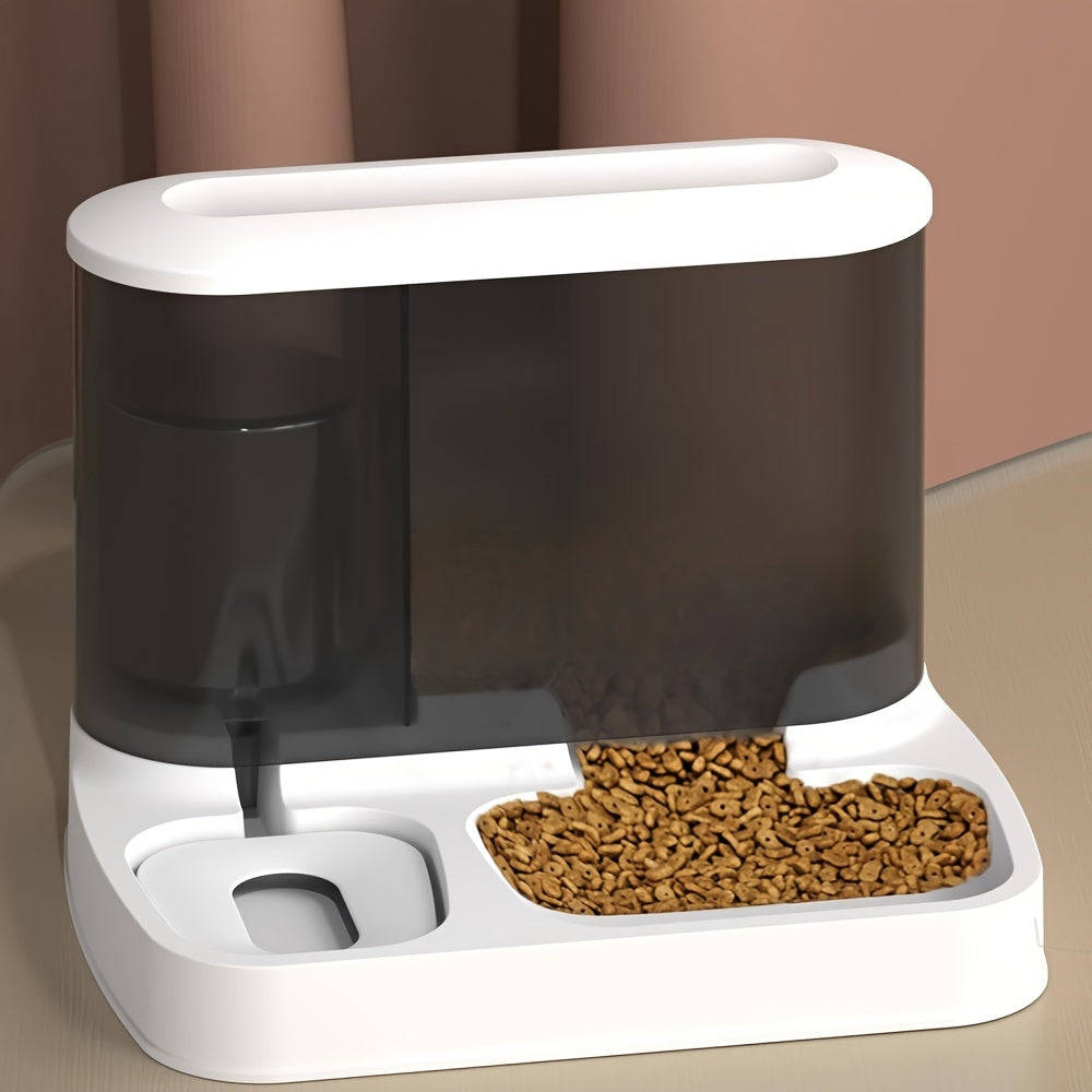 Automatic Food and Water Feeder - EasyFeed Duo-White-Nora Luxe
