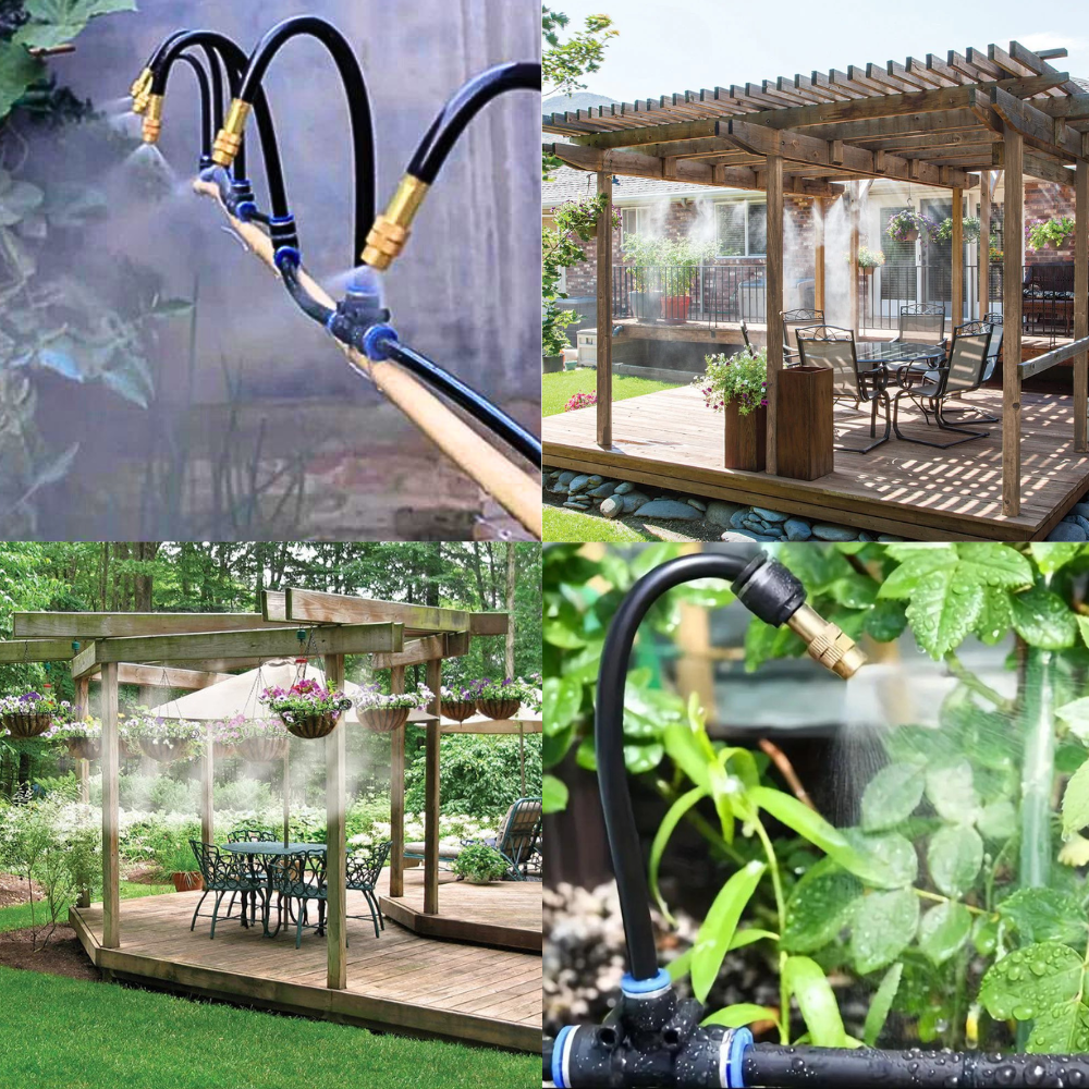 Automatic Irrigation System - AquaBloom-10 stone + 10 meter hose = 393.70 inches-Nora Luxe