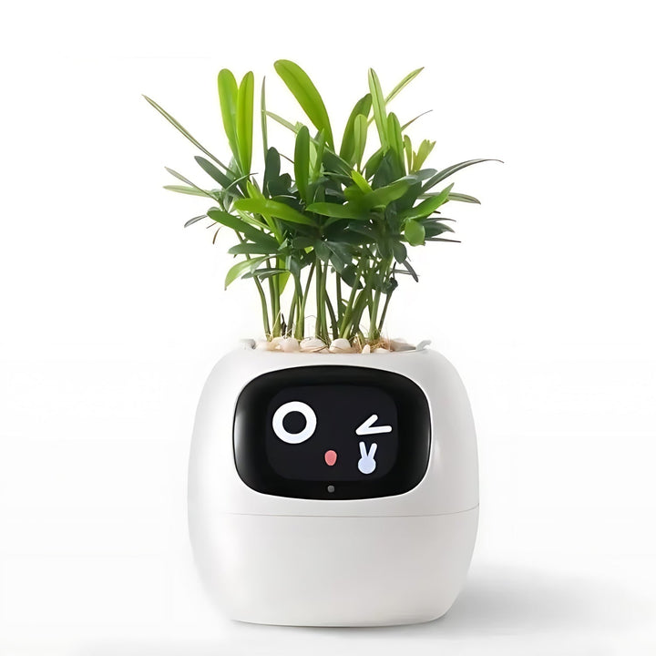 Automatic Smart Flowerpot - GreenBuddy SmartPot-White-Nora Luxe