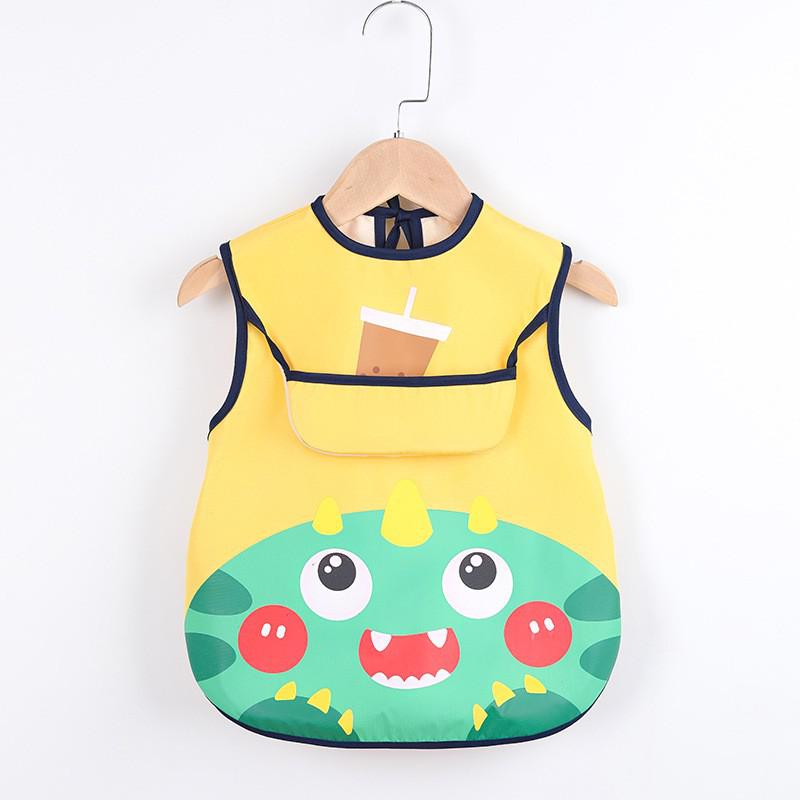 Baby apron with pockets for art and food-A-0-3 years old-Nora Luxe