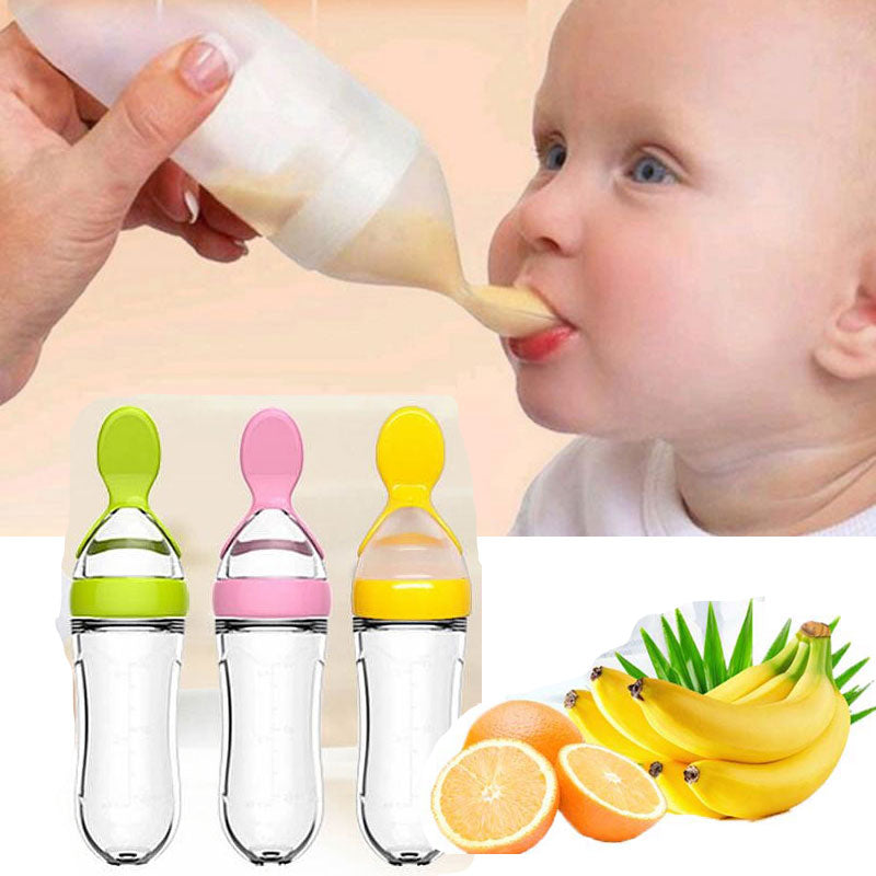 Baby Feeding Spoon Bottle - FeedEase-Green-Nora Luxe