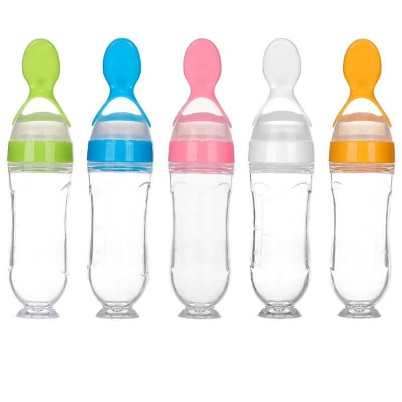 Baby Feeding Spoon Bottle - FeedEase-Green-Nora Luxe