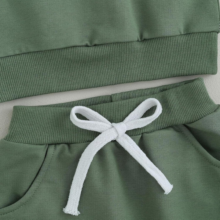 Baby Jogger Winter Set – Contrast Sweatshirt and Trousers-A-0-6 Months-Nora Luxe