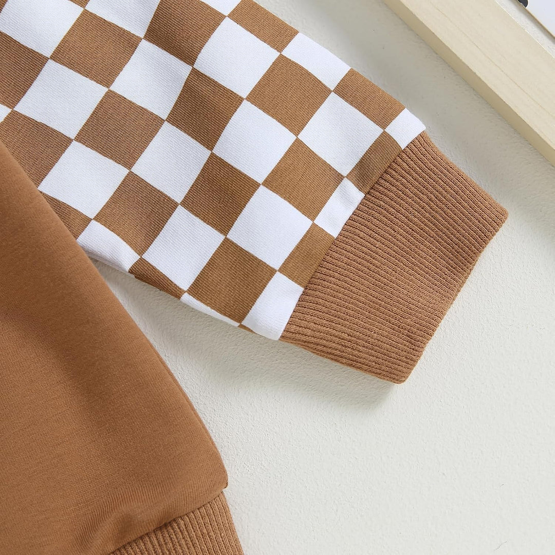Baby Jogger Winter Set – Contrast Sweatshirt and Trousers-A-0-6 Months-Nora Luxe