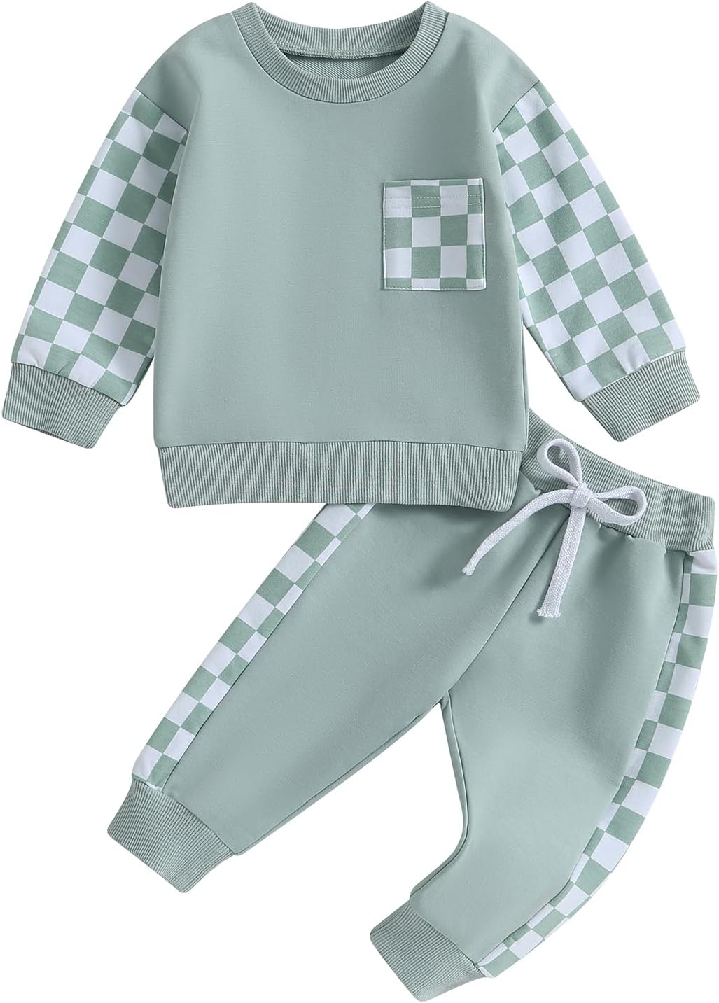 Baby Jogger Winter Set – Contrast Sweatshirt and Trousers-A-0-6 Months-Nora Luxe