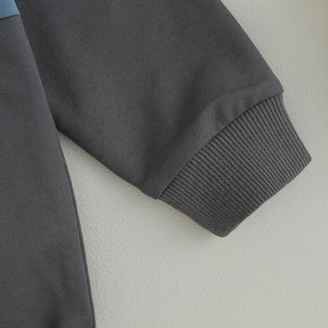 Baby Jogger Winter Set – Contrast Sweatshirt and Trousers-A-0-6 Months-Nora Luxe