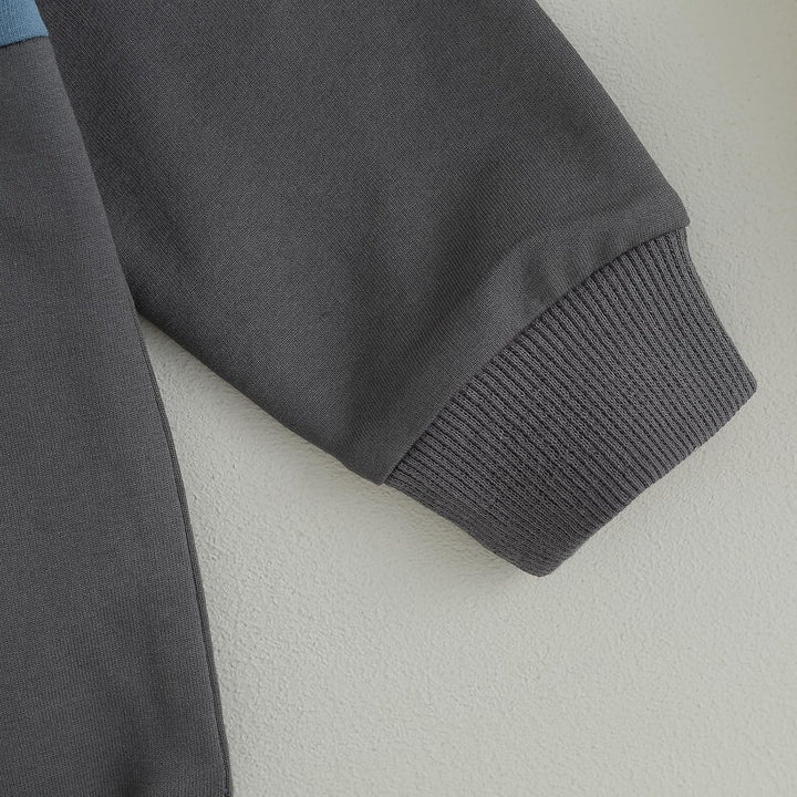 Baby Jogger Winter Set – Contrast Sweatshirt and Trousers-A-0-6 Months-Nora Luxe