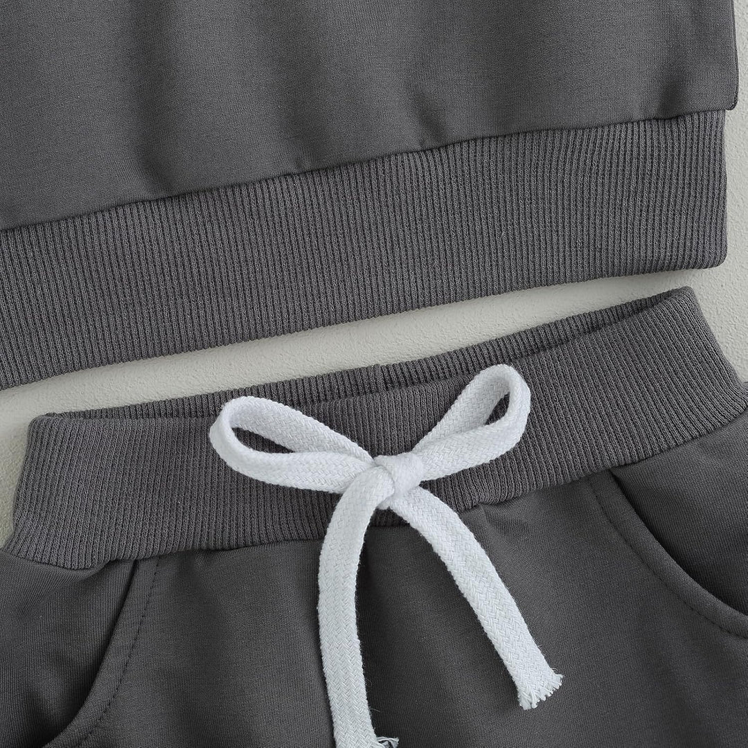 Baby Jogger Winter Set – Contrast Sweatshirt and Trousers-A-0-6 Months-Nora Luxe