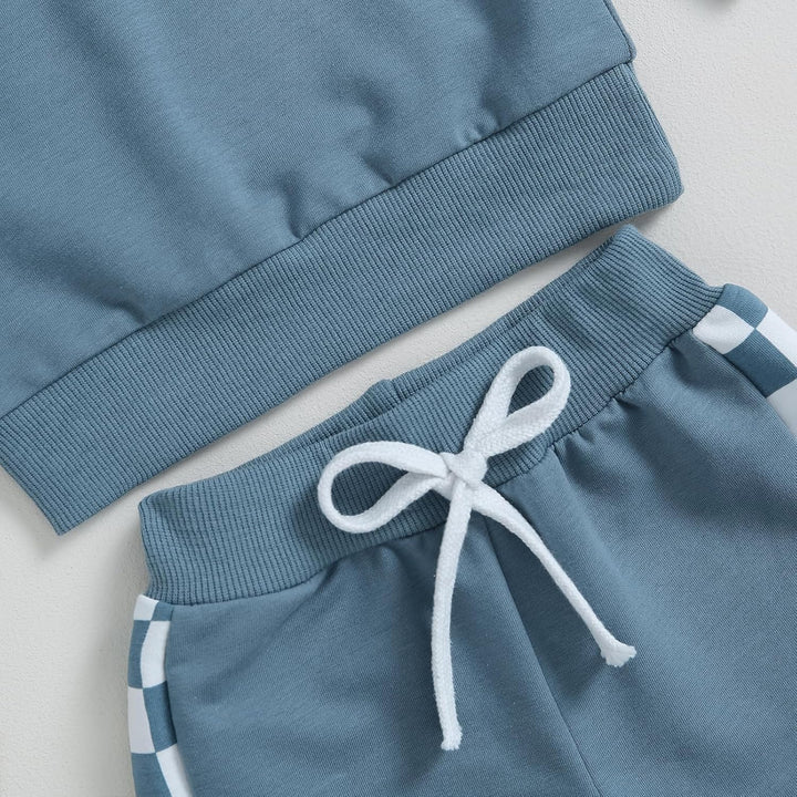 Baby Jogger Winter Set – Contrast Sweatshirt and Trousers-A-0-6 Months-Nora Luxe