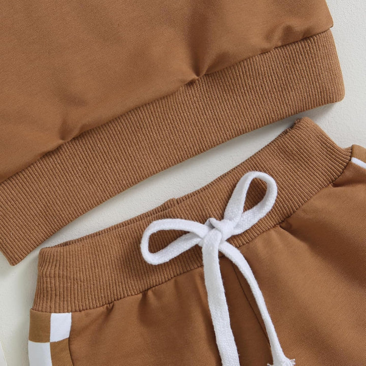 Baby Jogger Winter Set – Contrast Sweatshirt and Trousers-A-0-6 Months-Nora Luxe