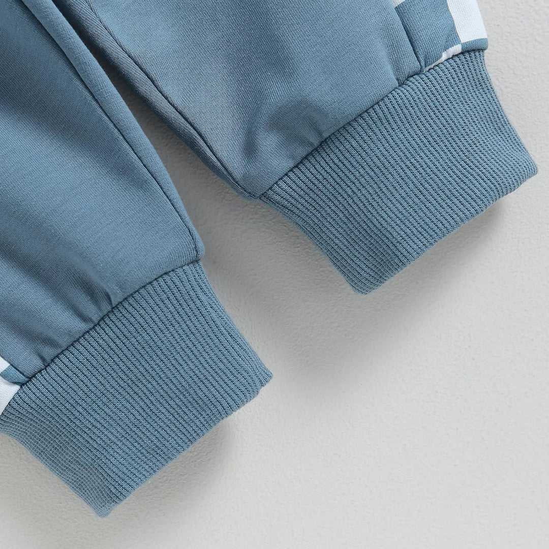 Baby Jogger Winter Set – Contrast Sweatshirt and Trousers-A-0-6 Months-Nora Luxe