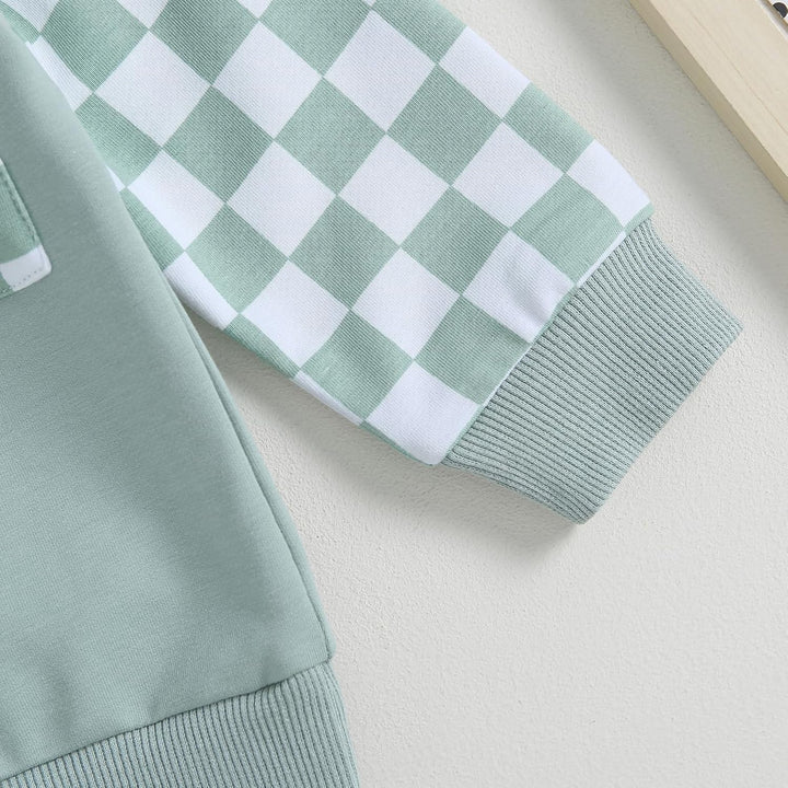 Baby Jogger Winter Set – Contrast Sweatshirt and Trousers-A-0-6 Months-Nora Luxe
