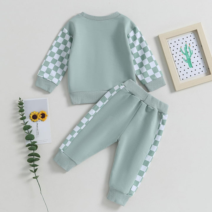 Baby Jogger Winter Set – Contrast Sweatshirt and Trousers-A-0-6 Months-Nora Luxe