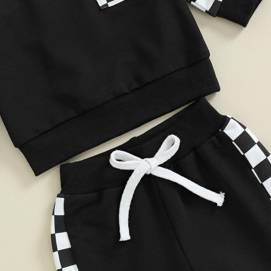 Baby Jogger Winter Set – Contrast Sweatshirt and Trousers-A-0-6 Months-Nora Luxe