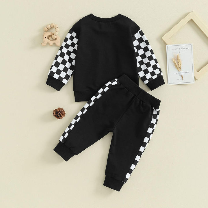 Baby Jogger Winter Set – Contrast Sweatshirt and Trousers-A-0-6 Months-Nora Luxe