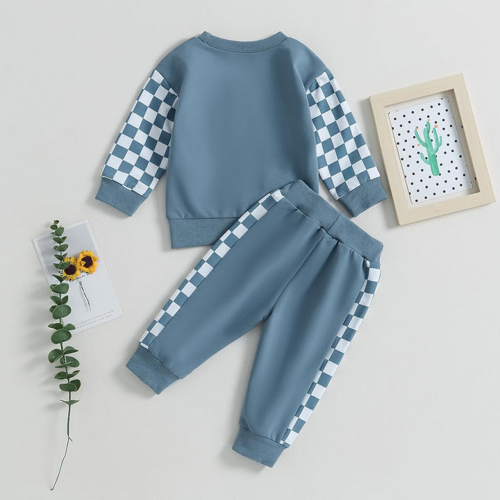 Baby Jogger Winter Set – Contrast Sweatshirt and Trousers-F-0-6 Months-Nora Luxe