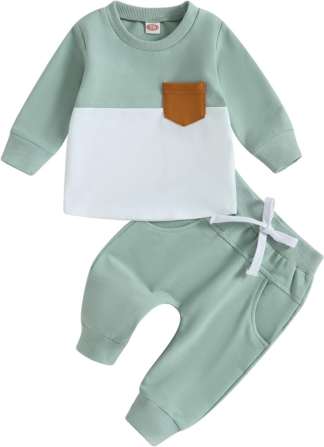 Baby Jogger Winter Set – Contrast Sweatshirt and Trousers-I-0-6 Months-Nora Luxe
