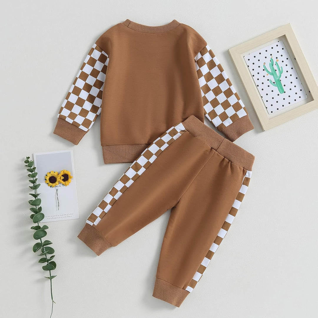 Baby Jogger Winter Set – Contrast Sweatshirt and Trousers-J-0-6 Months-Nora Luxe