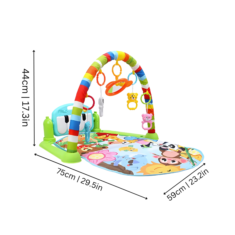 Baby Play Mat - MelodyMat-Green-Nora Luxe