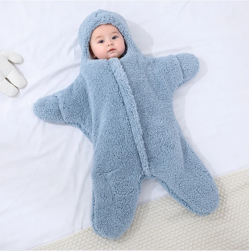 Baby Starfish Sleeping Bag - StarrySnug-Blue-0-2 Months-Nora Luxe