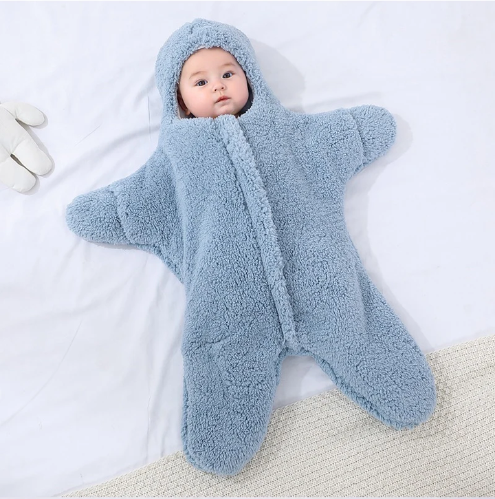 Baby Starfish Sleeping Bag - StarrySnug-Blue-0-2 Months-Nora Luxe